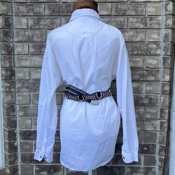 Vintage Beaded Western Metallic Star Snap Shirt - Picture 4 of 15